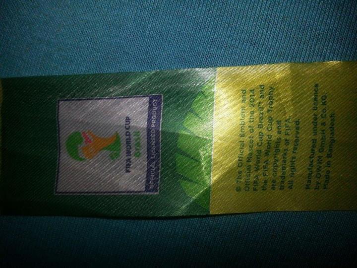 Brazil supporters and fans, please do know that workers who made those jersey for supporters all over the world did not get paid for their work.