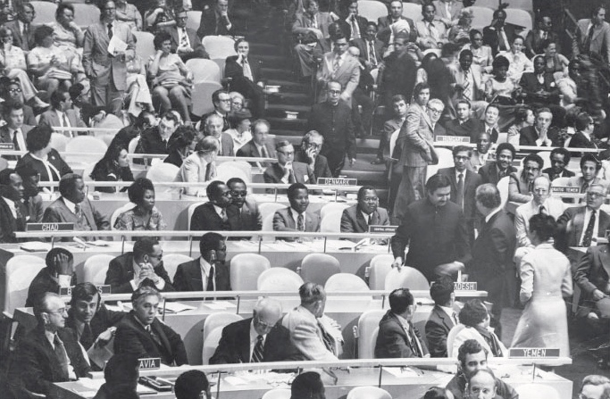 Bangladesh-delegation-taking-their-seats-at-the-General-Assembly-web