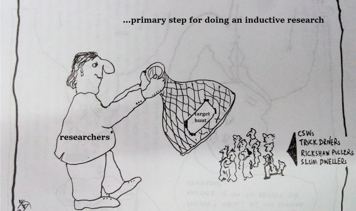 Drawing by Manosh Chowdhury, 2000